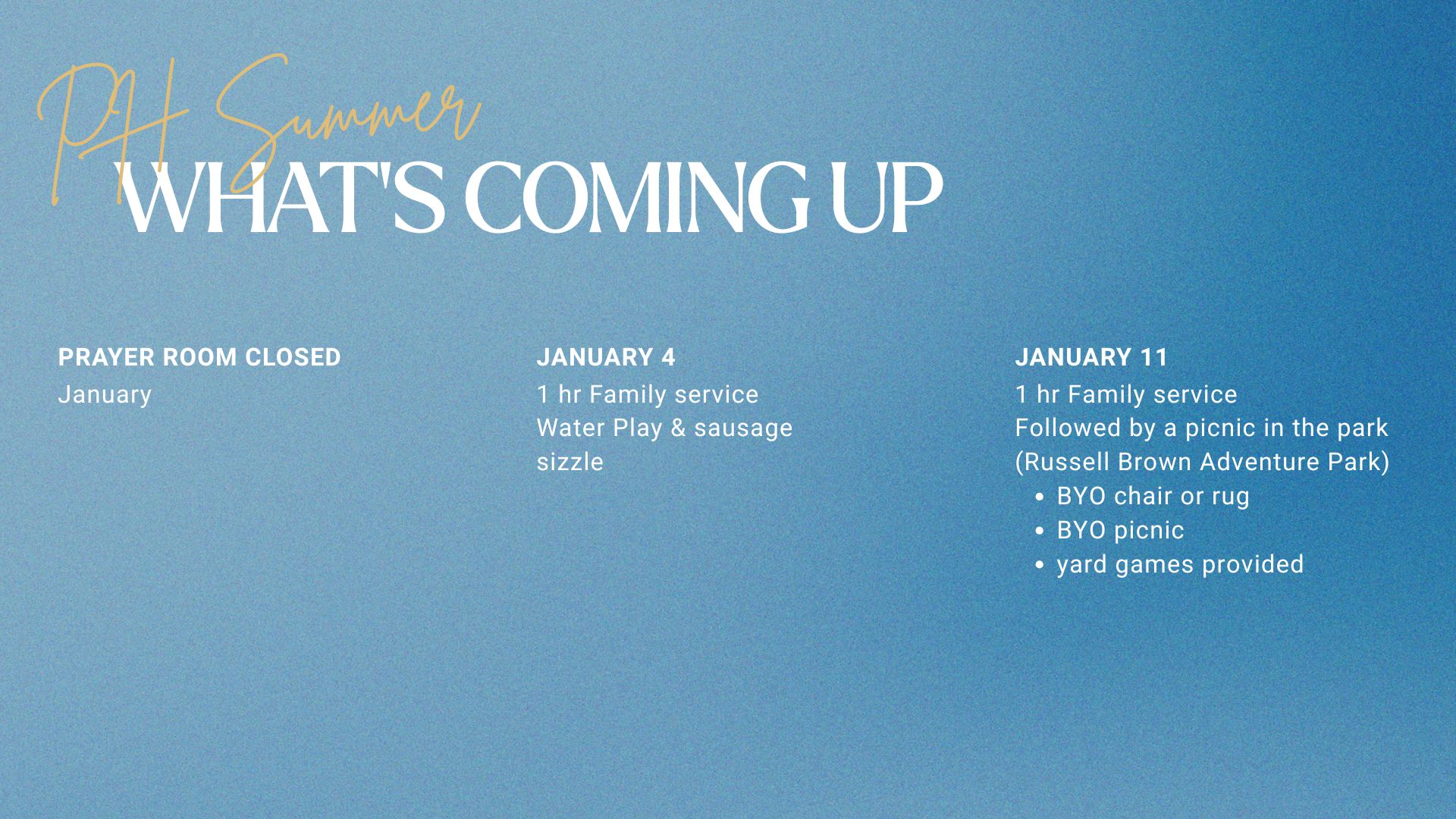 Blue and White Gradient Modern Minimalist Church Sunday Service Presentation - 9