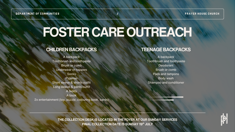 Foster Care Outreach